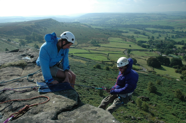 Andy on the windy edge