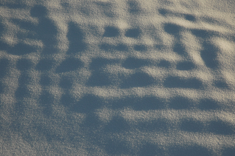 Bumps and waves on the snow