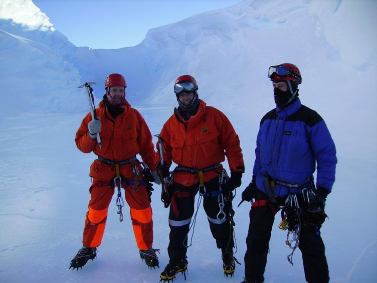 Bob, Mark and Alex in the ice rink