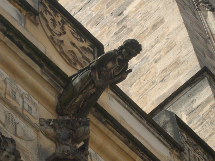 while in Prague they have air guitar gargoyles