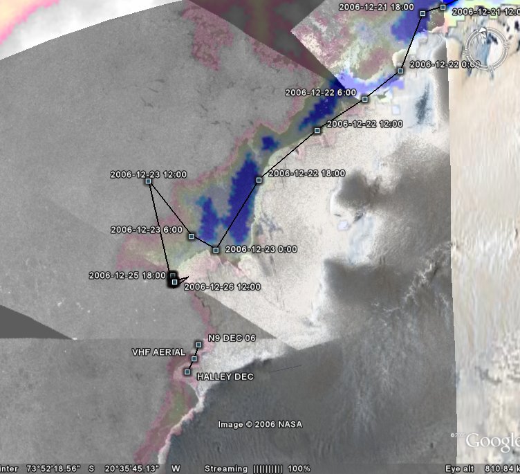 Situation today - the Shackleton wants to get to N9