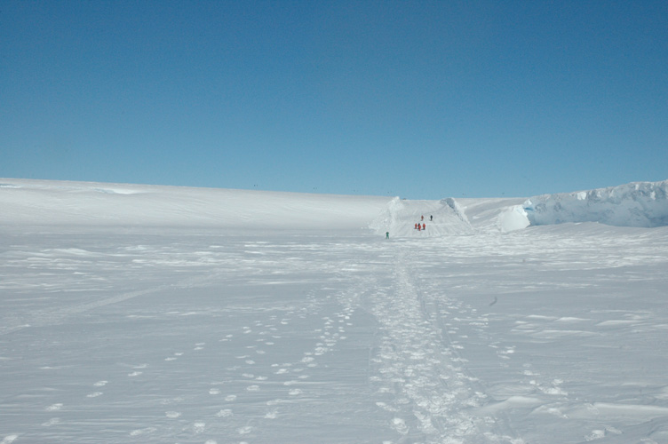 The ramp from the ice edge