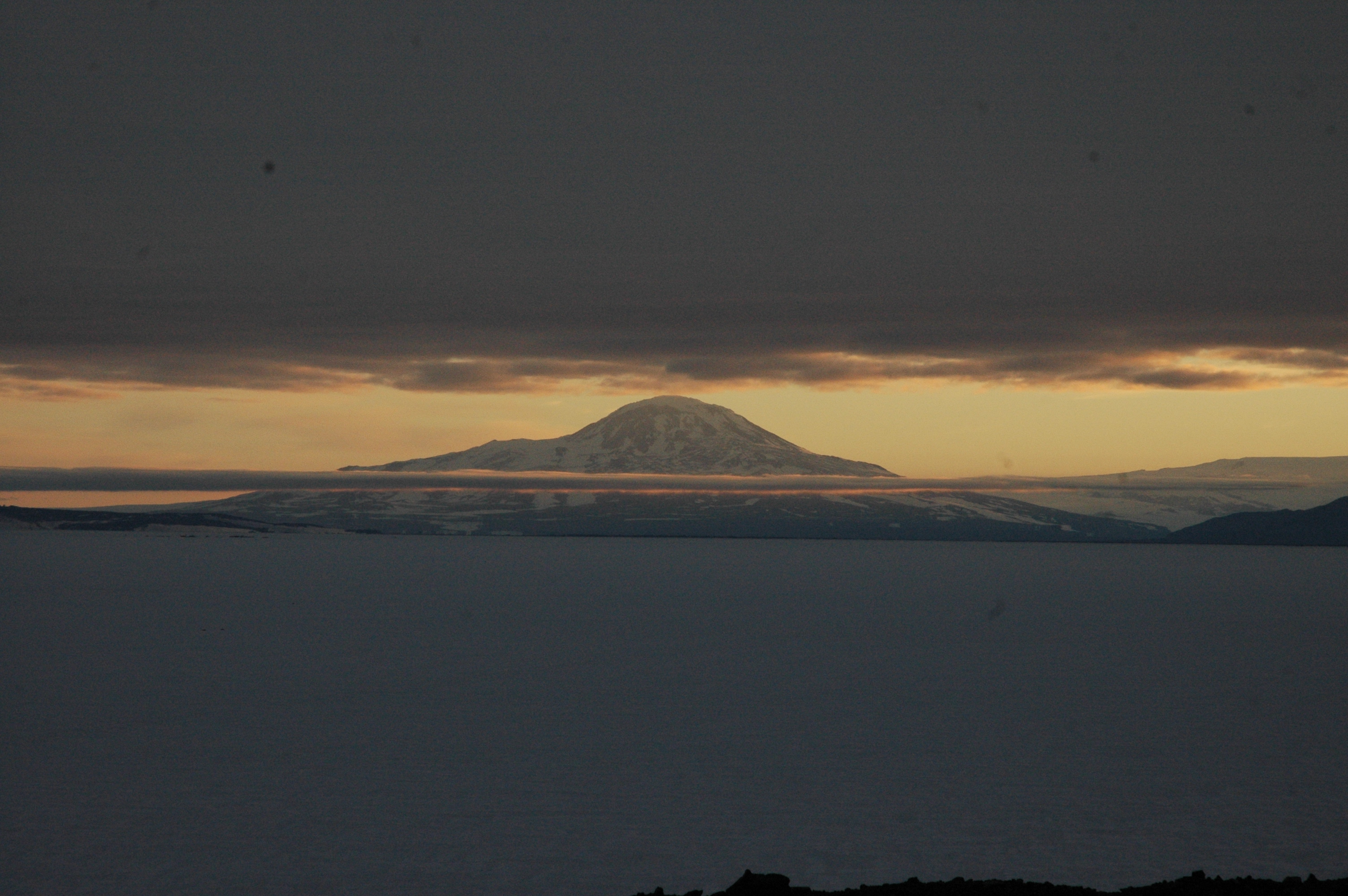 Clouds descend above Mount Discovery as Autumn kicks in