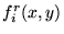 $f_i^r ( x , y )$