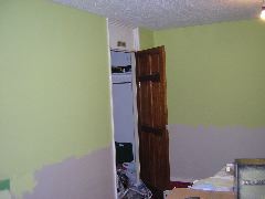 Living room after colour decision & first coat