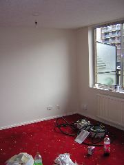 Living room - papered!