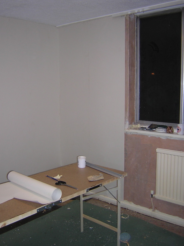 Spare room halfway done