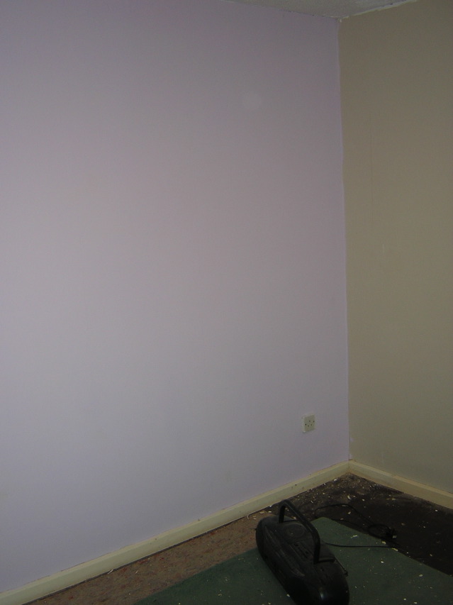 Purple in spare room