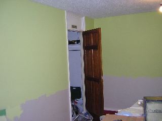 Living room after colour decision & first coat