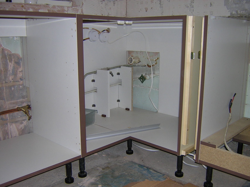 Exciting corner cabinet