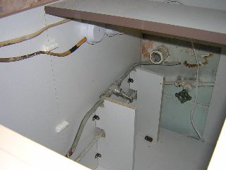 More detail of corner cabinet