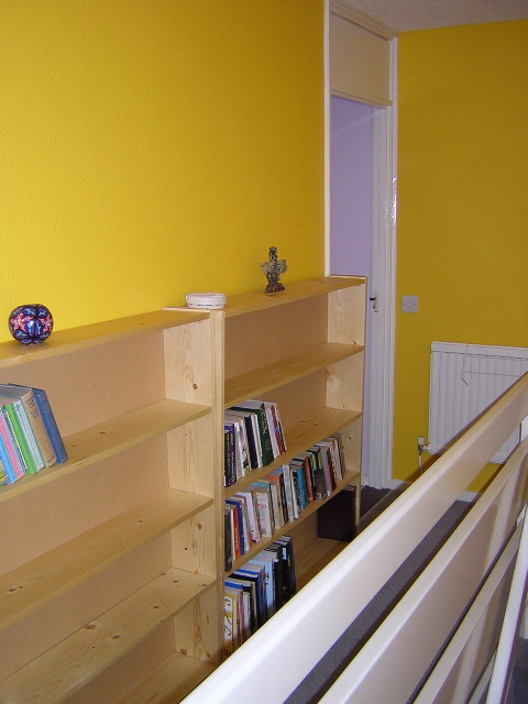 Hallway & bookcases